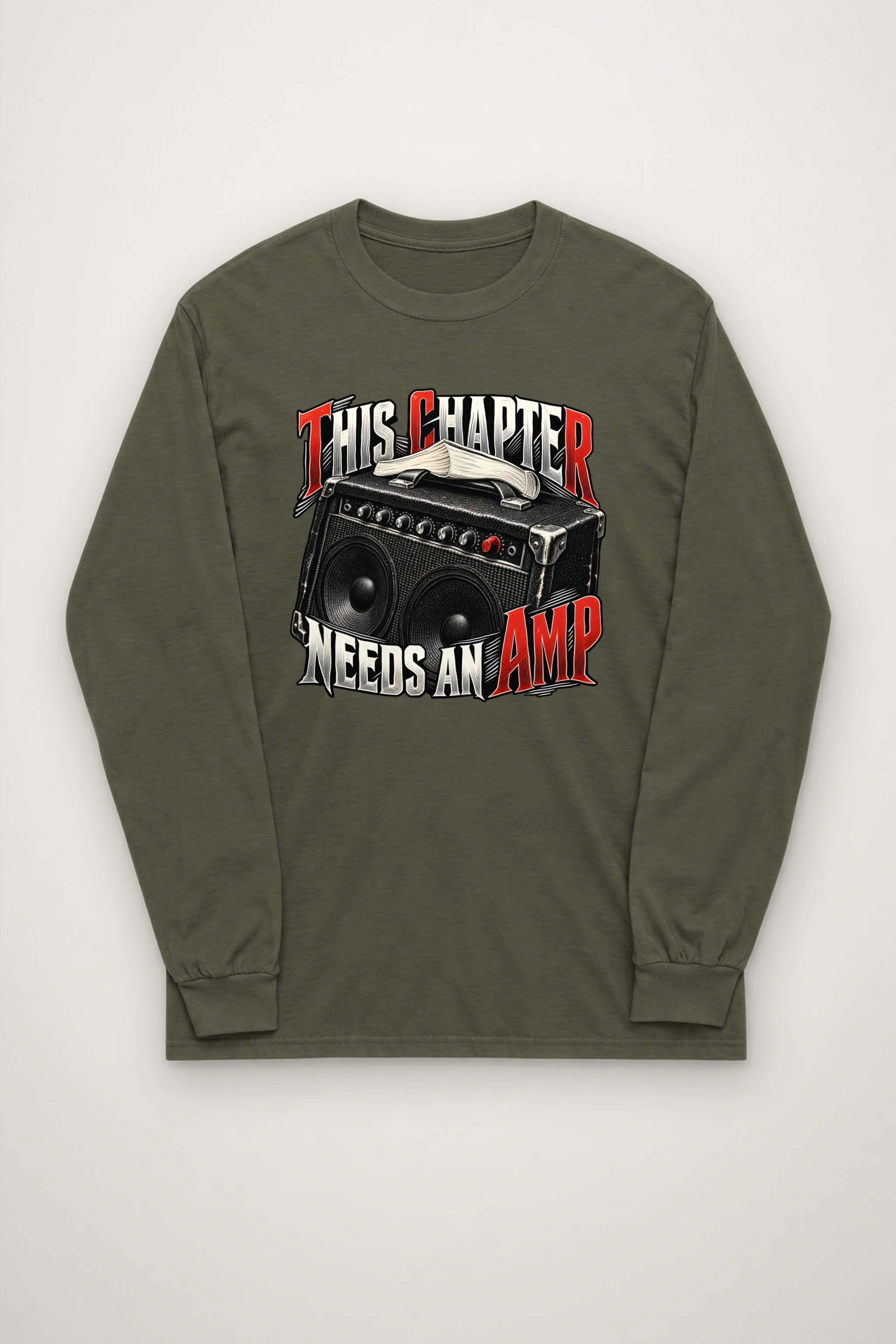 "This Chapter Needs an Amp" Unisex Longsleeve T-shirt