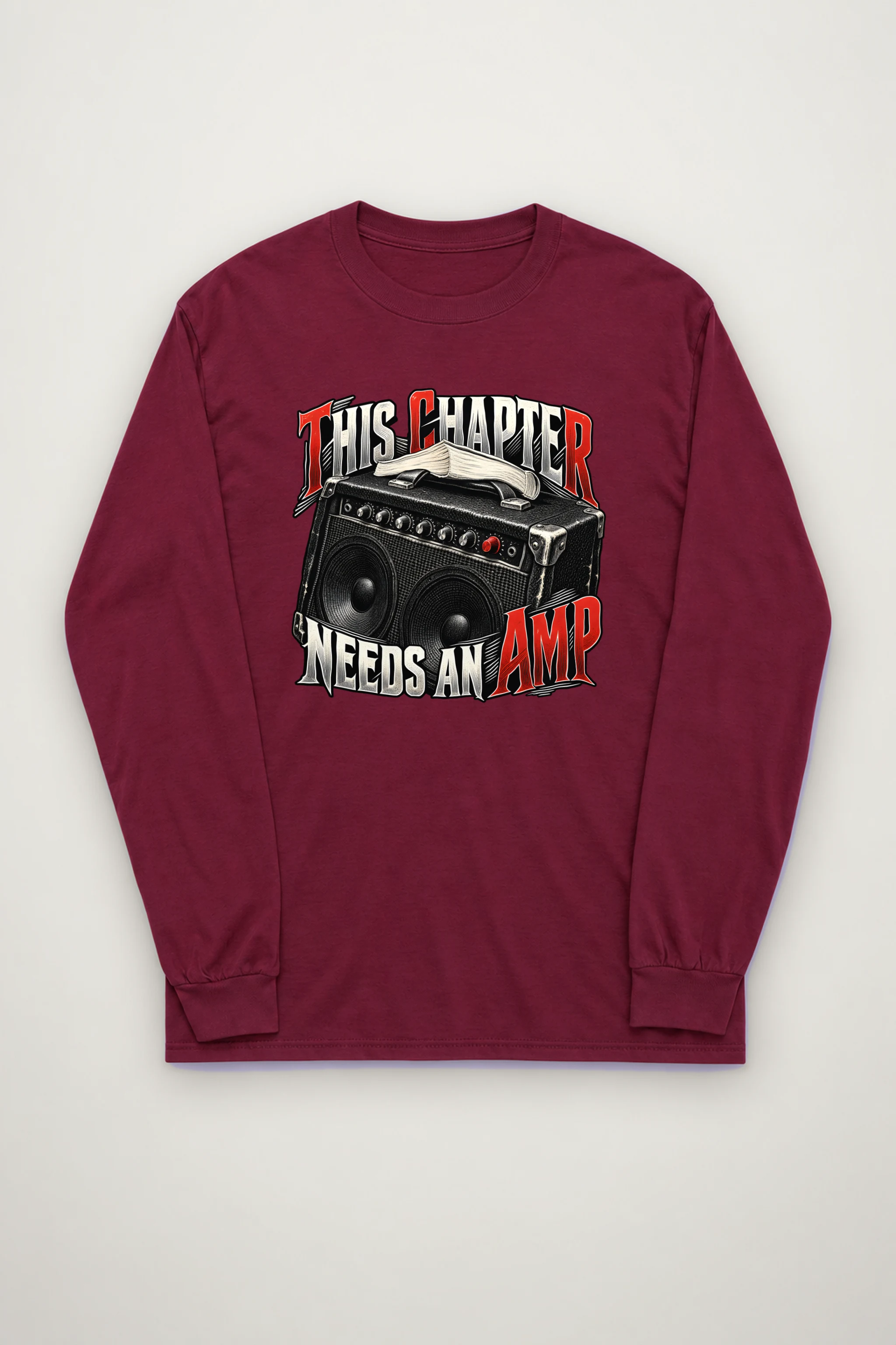 "This Chapter Needs an Amp" Unisex Longsleeve T-shirt
