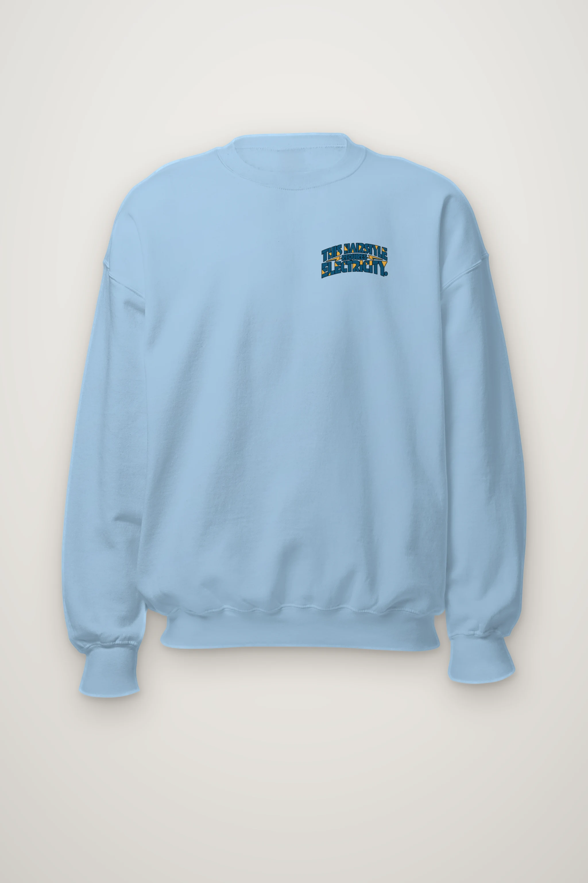 "This Hairstyle Requires Electricity" Heavy Blend Unisex Crewneck Sweatshirt
