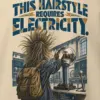 "This Hairstyle Requires Electricity" Heavy Blend Unisex Crewneck Sweatshirt