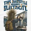 "This Hairstyle Requires Electricity" Unisex Longsleeve T-shirt