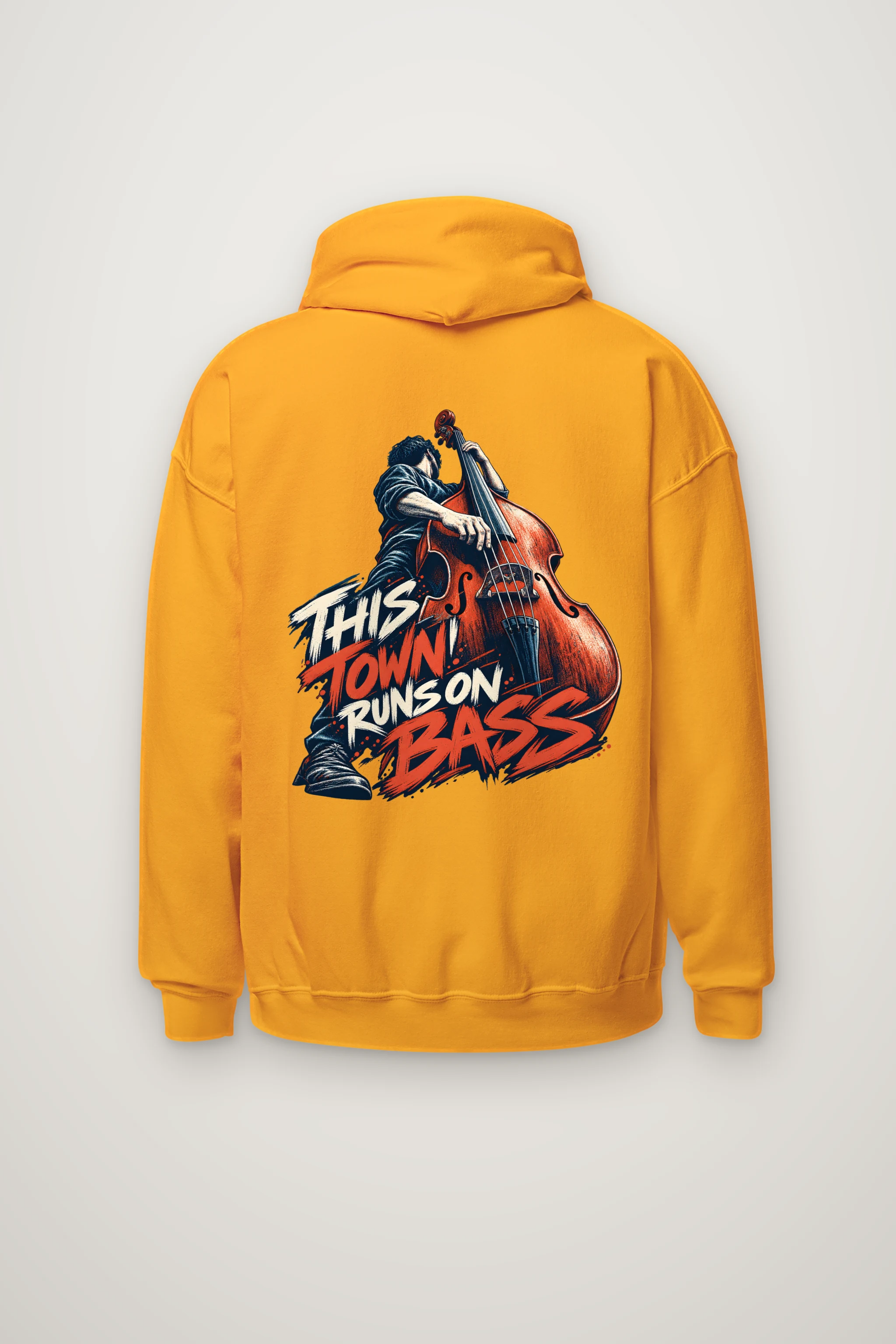 "This Town Runs on Bass" Heavy Blend Unisex Pullover Hoodie