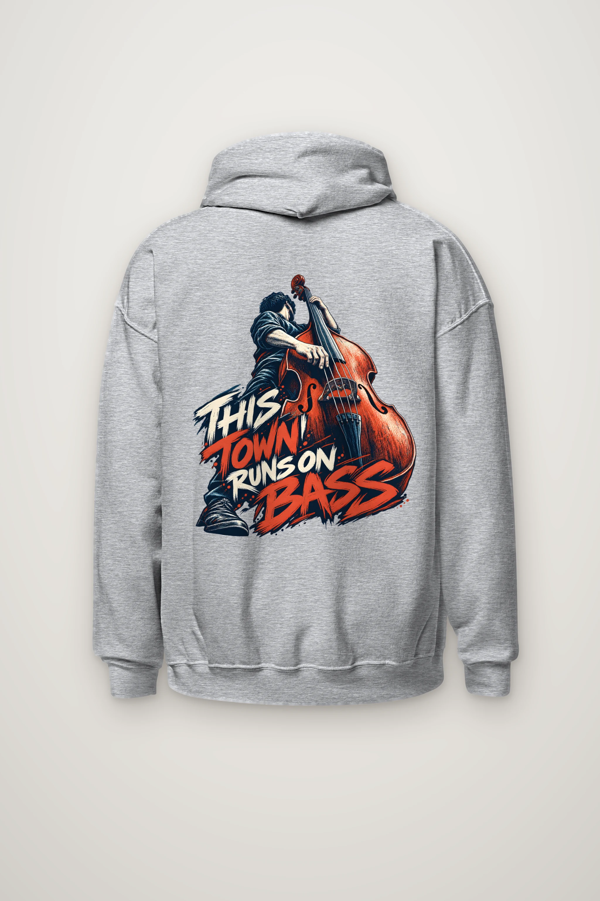 "This Town Runs on Bass" Heavy Blend Unisex Pullover Hoodie