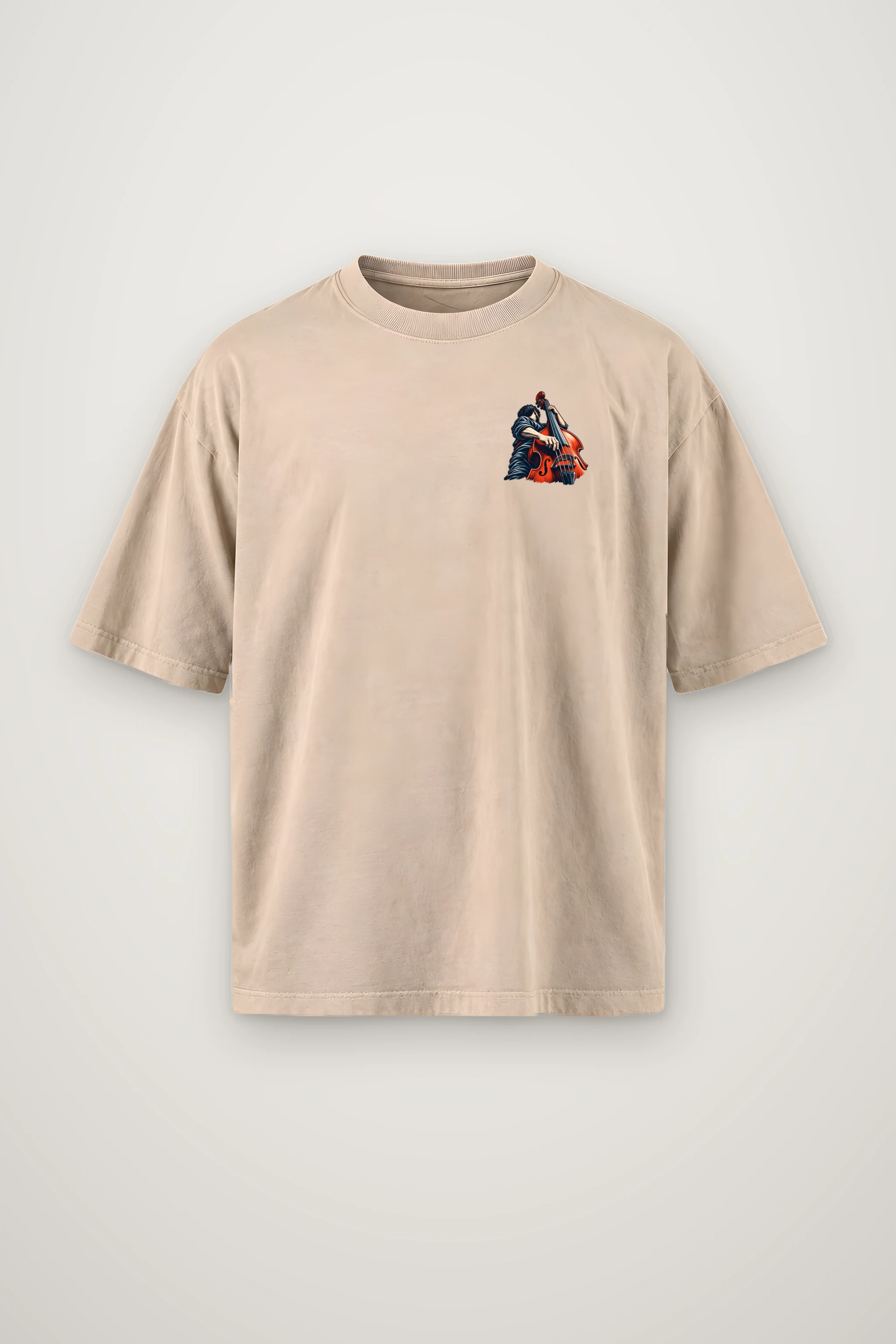 "This Town Runs on Bass" Men's Oversized Heavyweight Crewneck T-Shirt