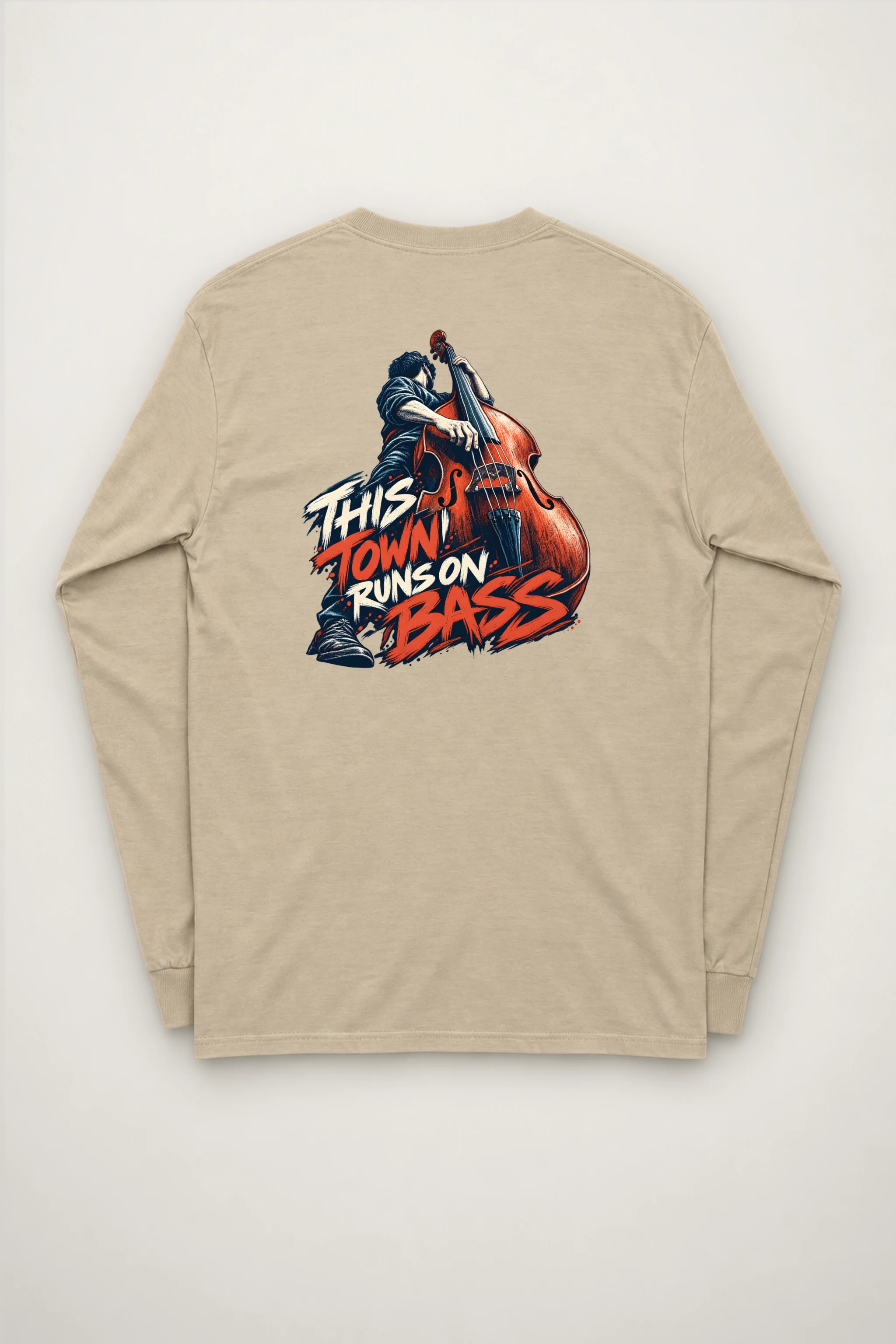 "This Town Runs on Bass" Unisex Longsleeve T-shirt