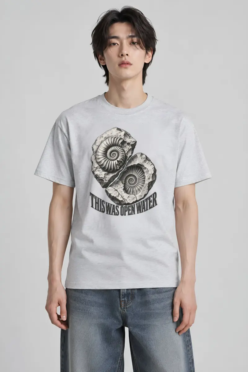 "This Was Open Water" Heavyweight Unisex Crewneck T-shirt