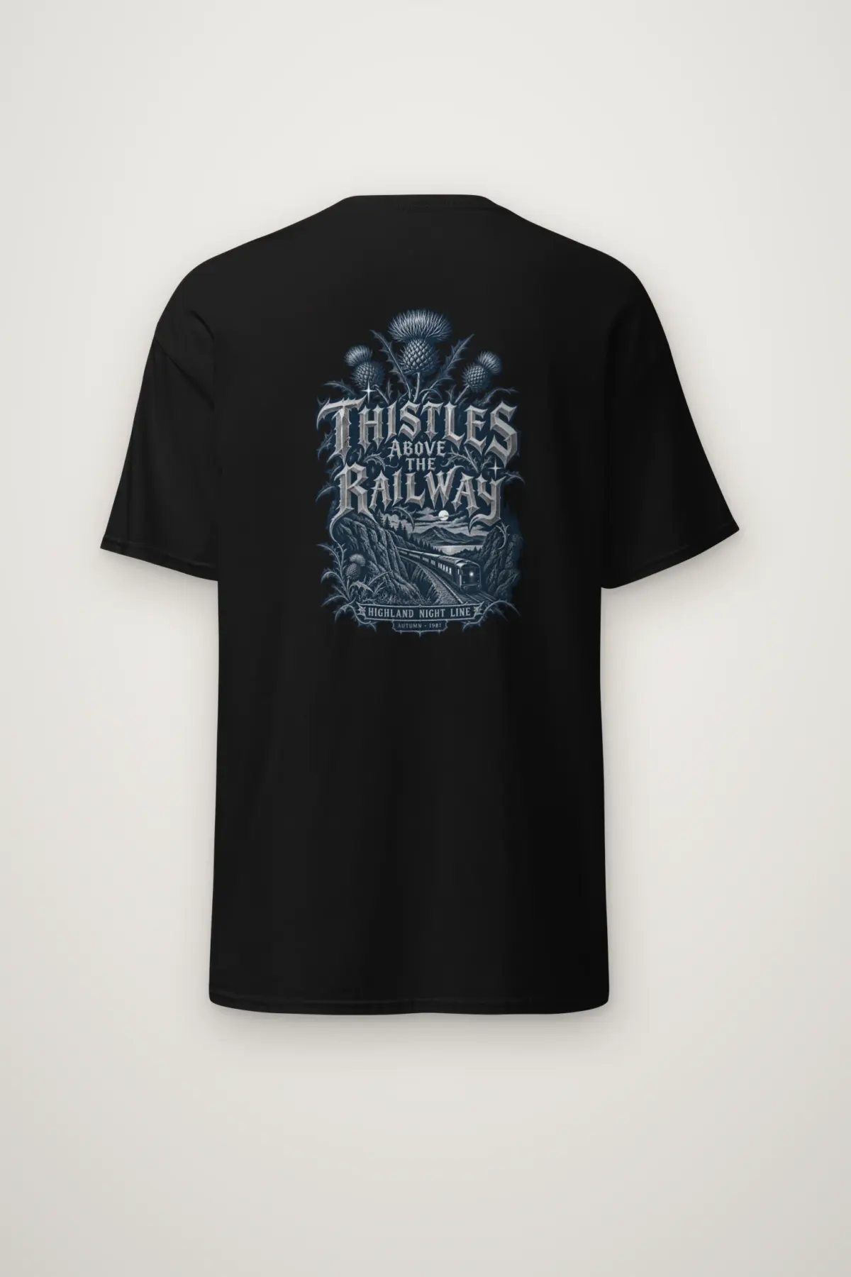 "Thistles Above the Railway" Heavyweight Unisex Crewneck T-shirt