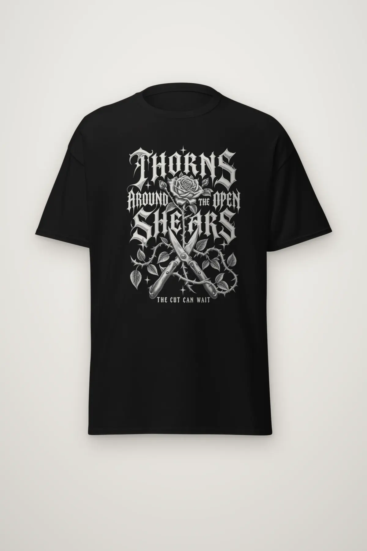"Thorns Around the Open Shears" Heavyweight Unisex Crewneck T-shirt