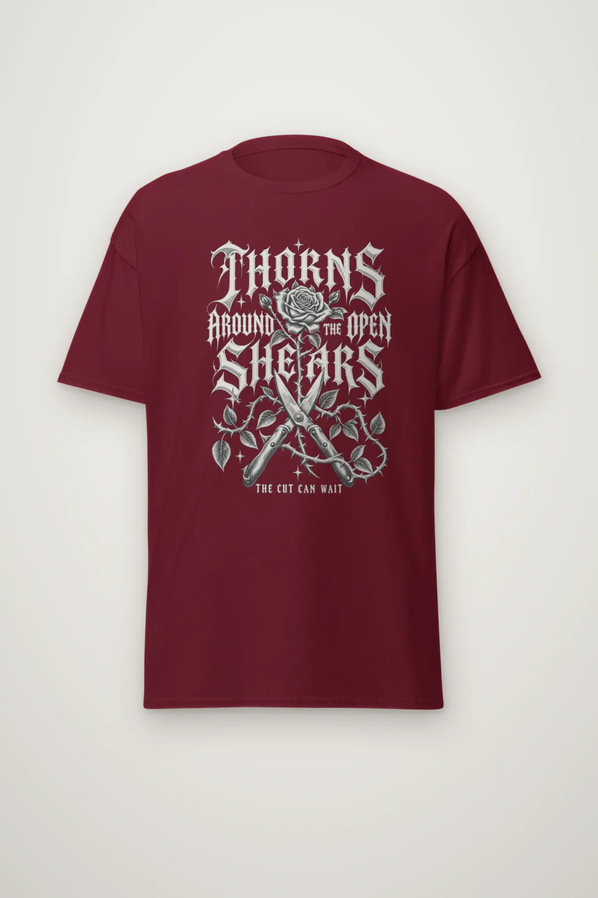 "Thorns Around the Open Shears" Heavyweight Unisex Crewneck T-shirt