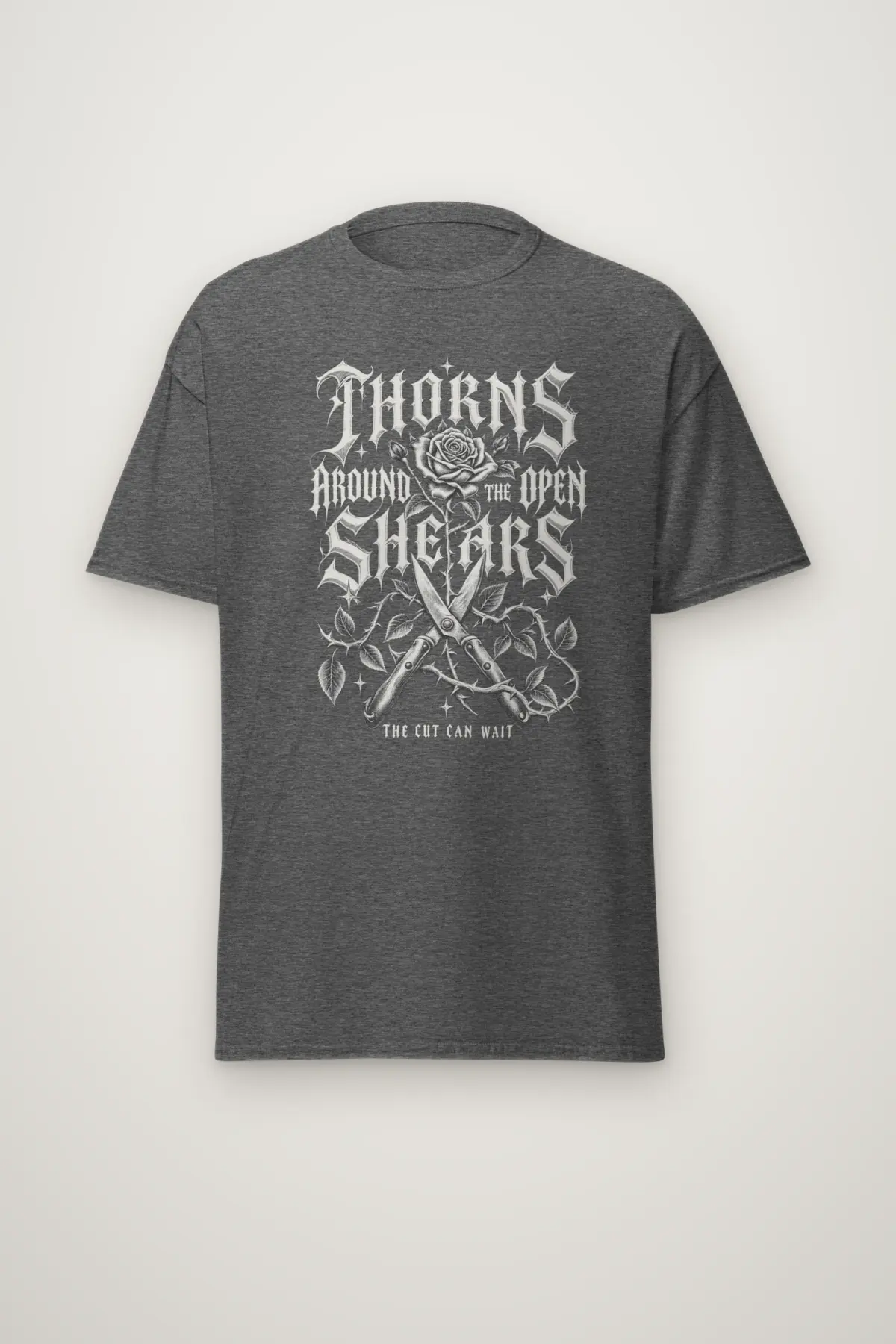"Thorns Around the Open Shears" Heavyweight Unisex Crewneck T-shirt