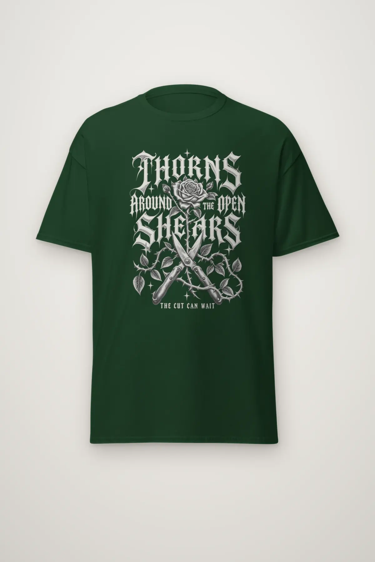 "Thorns Around the Open Shears" Heavyweight Unisex Crewneck T-shirt