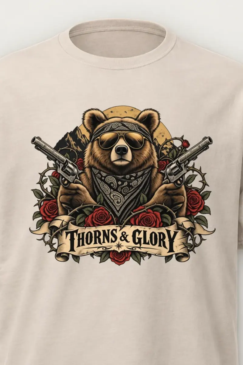 "Thorns & Glory" Heavyweight Unisex Crewneck T-shirt