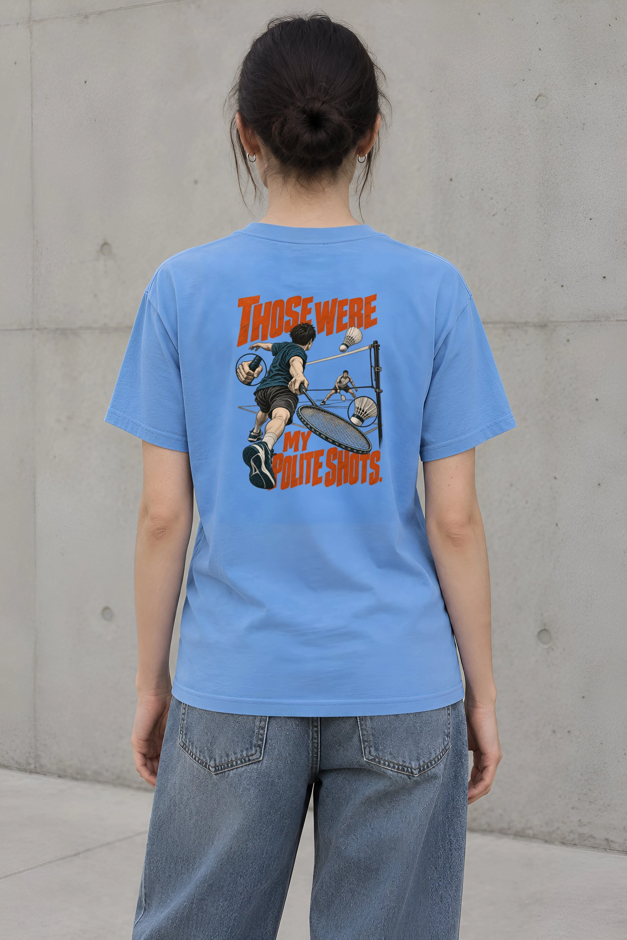 "Those Were My Polite Shots" Heavyweight Unisex Crewneck T-shirt
