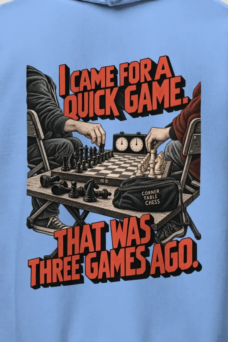 "Three Games Ago" Heavy Blend Unisex Pullover Hoodie - the graphic up close