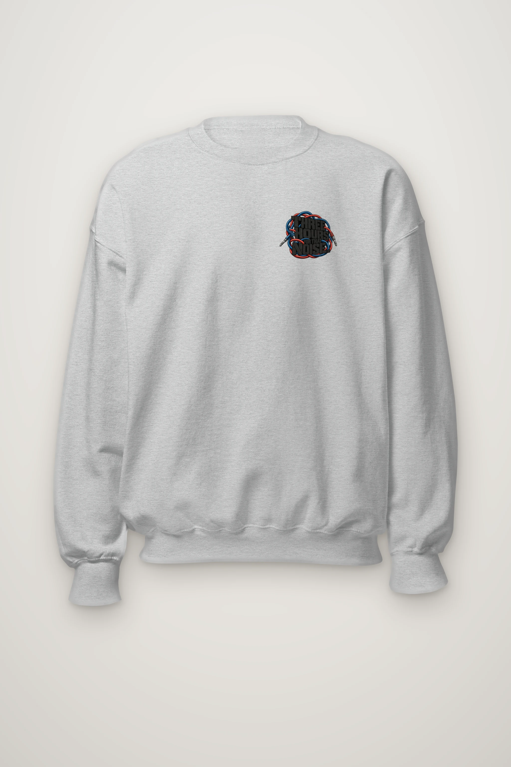 "Three Hours for That Noise" Heavy Blend Unisex Crewneck Sweatshirt
