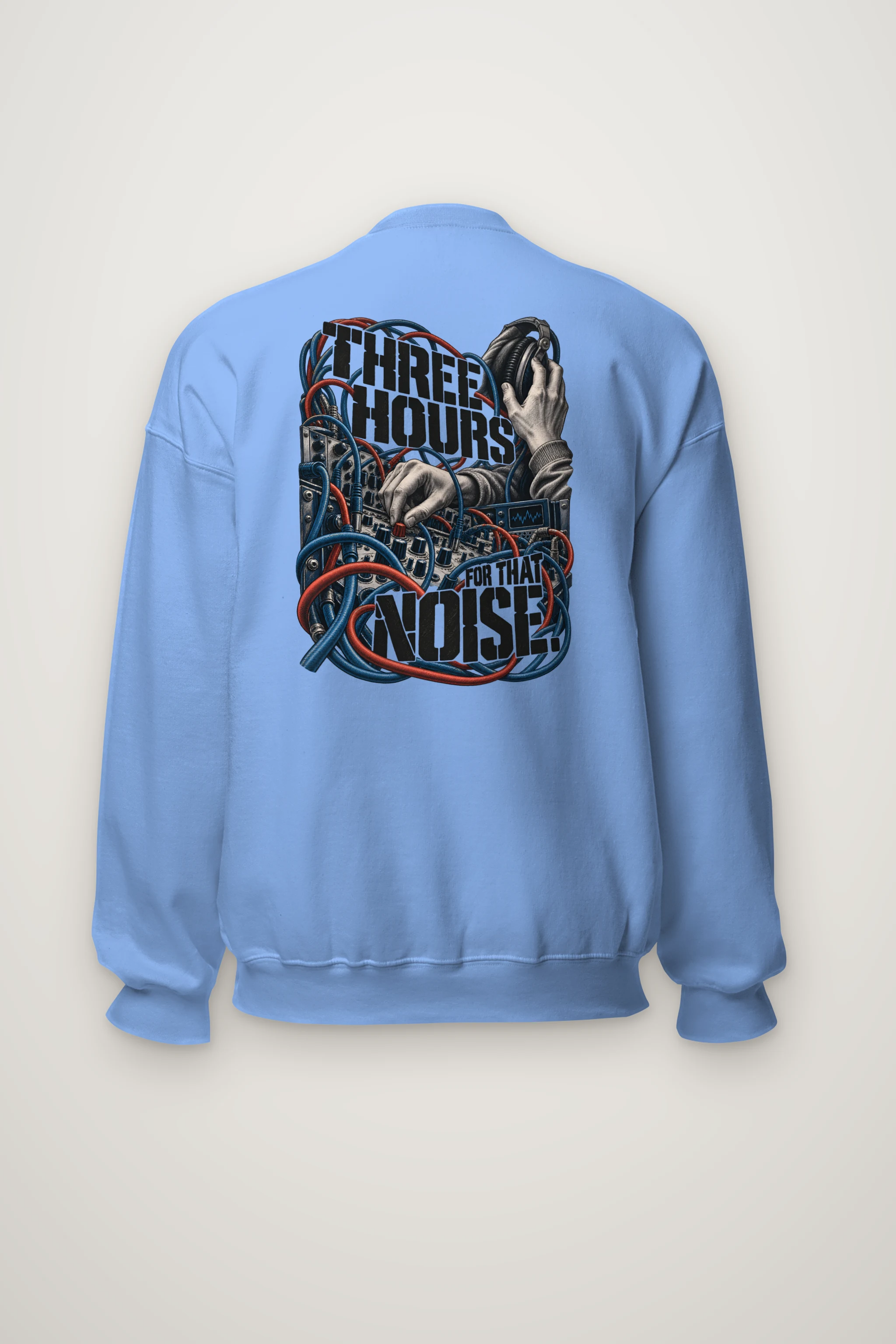 "Three Hours for That Noise" Heavy Blend Unisex Crewneck Sweatshirt