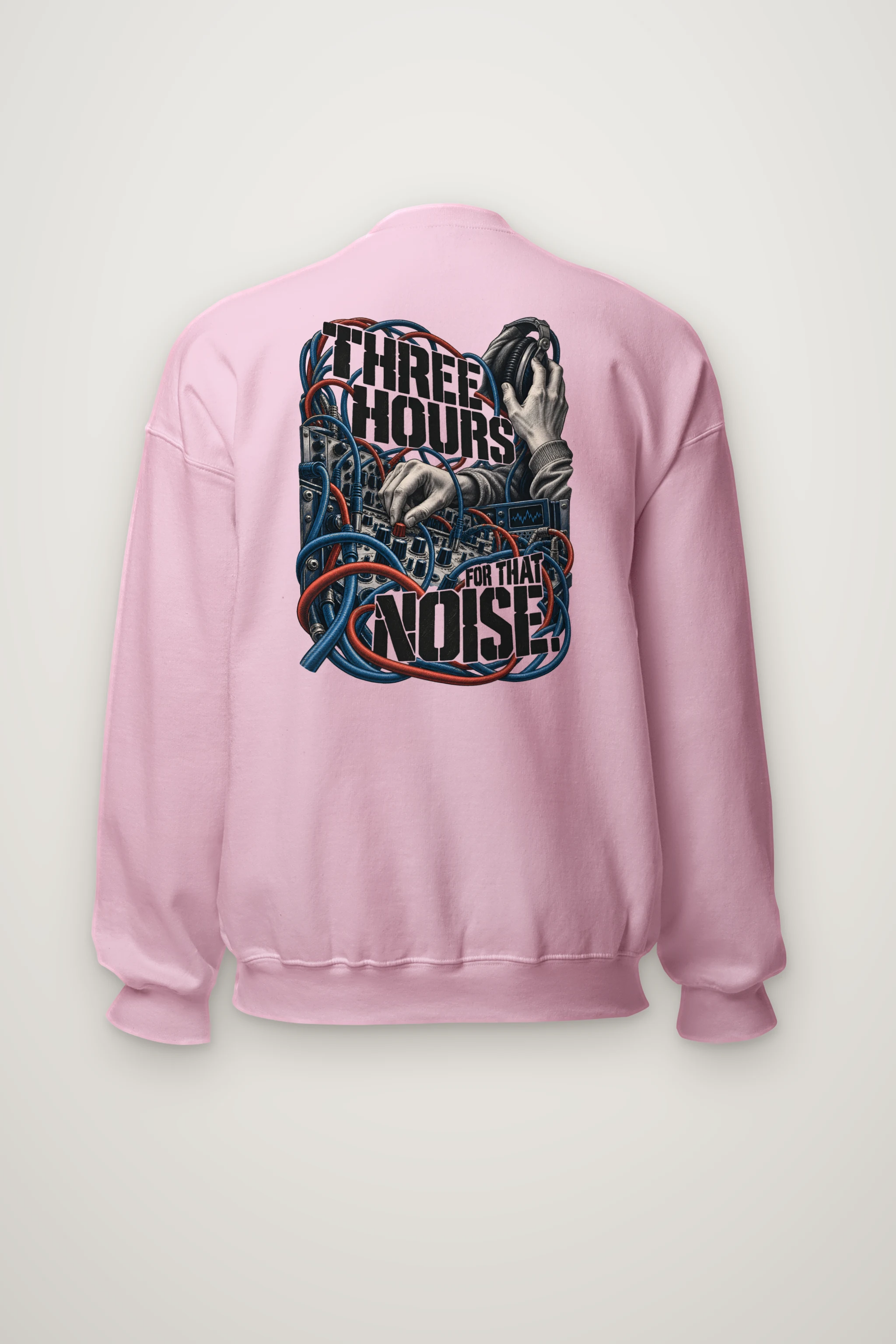"Three Hours for That Noise" Heavy Blend Unisex Crewneck Sweatshirt