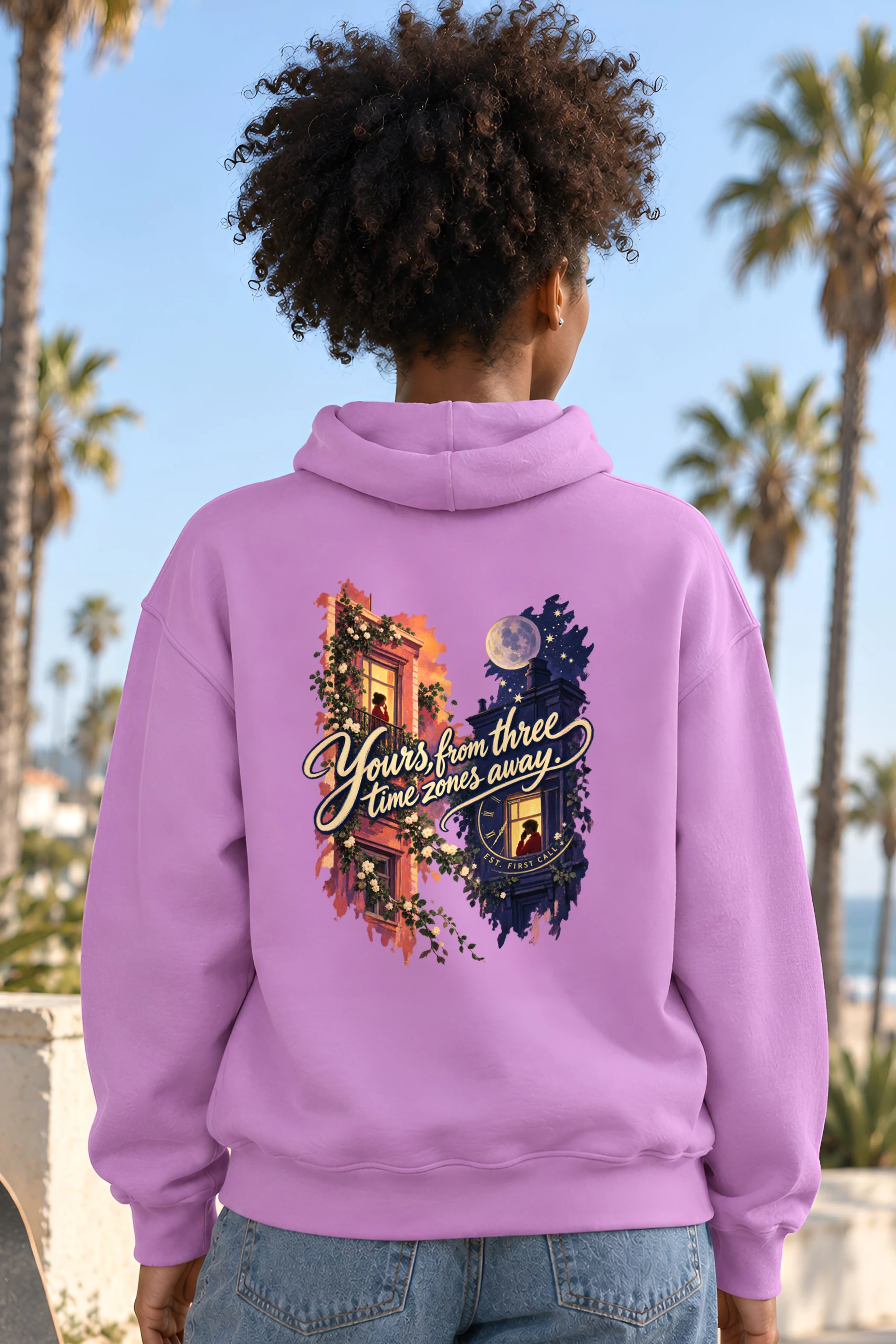 "Three Time Zones" Unisex Pullover Hoodie