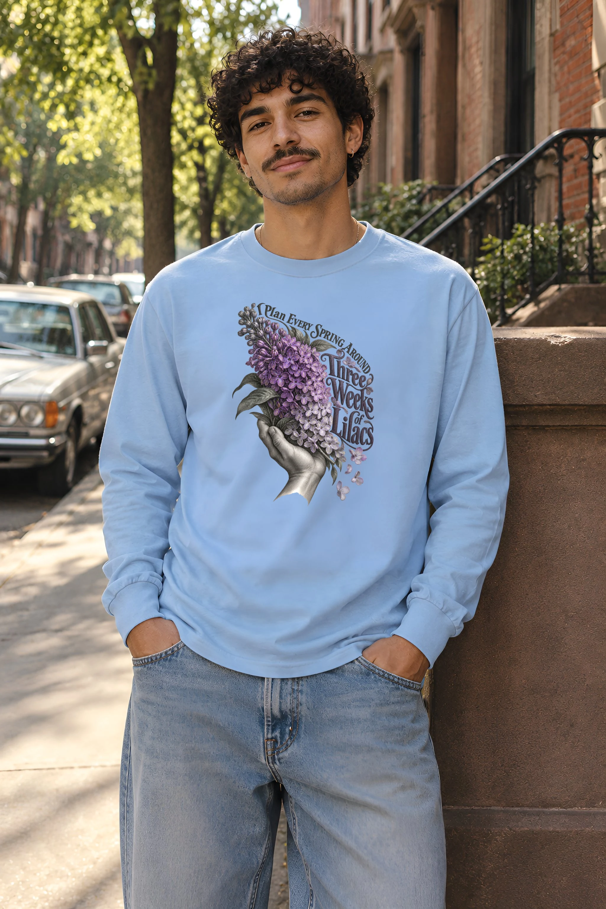 "Three Weeks of Lilacs" Unisex Longsleeve T-shirt