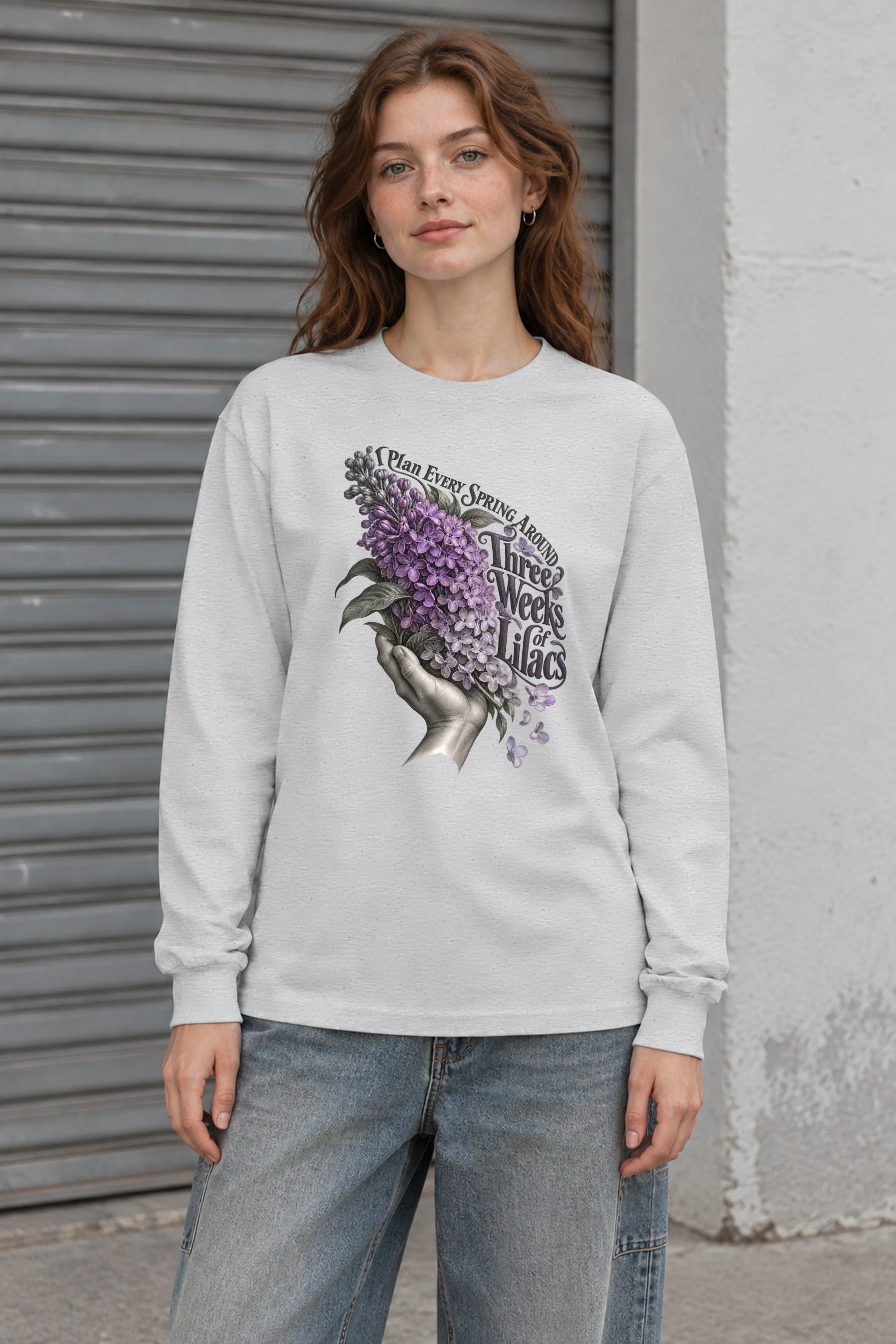 "Three Weeks of Lilacs" Unisex Longsleeve T-shirt
