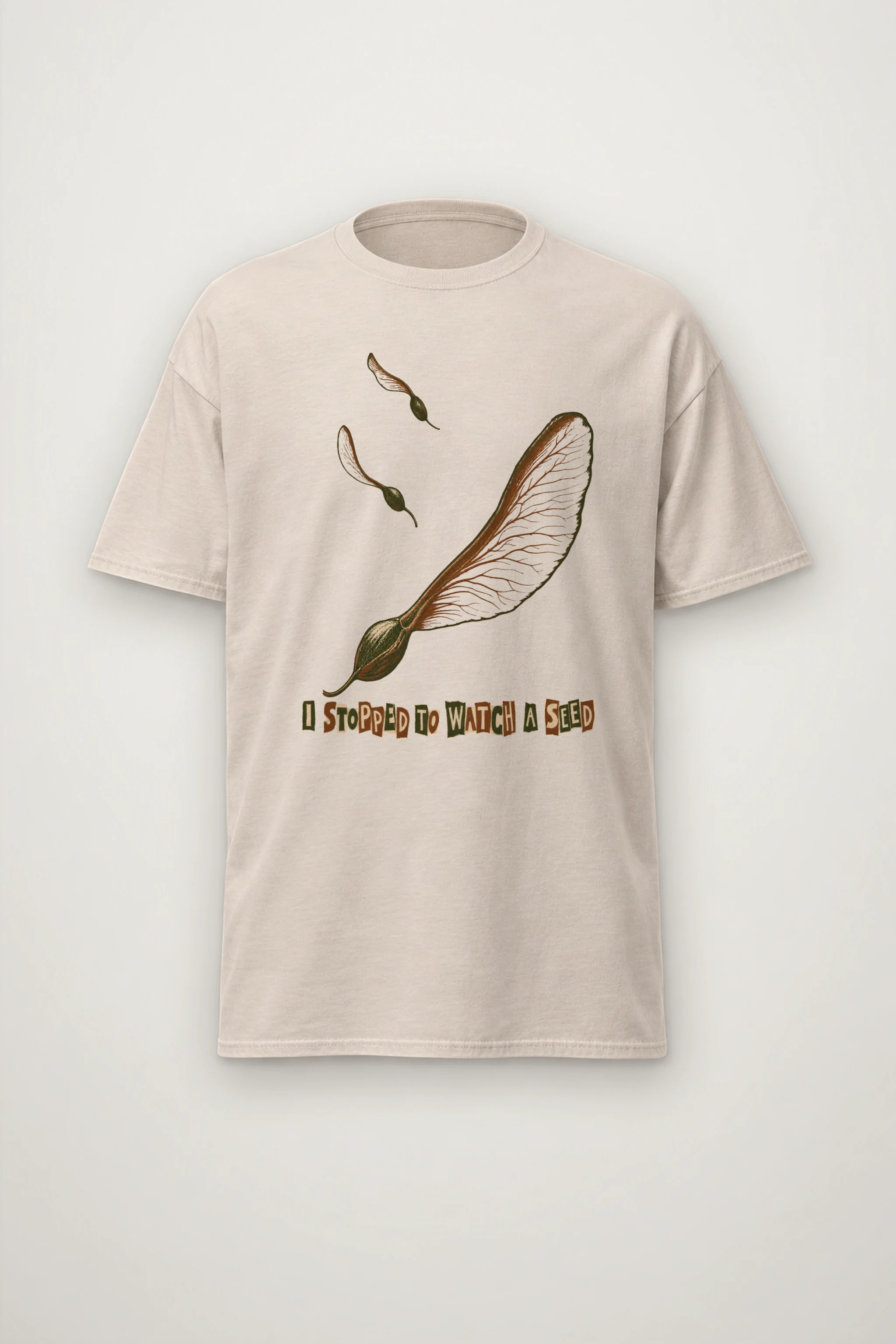 "Three Winged Seeds" Heavyweight Unisex Crewneck T-shirt