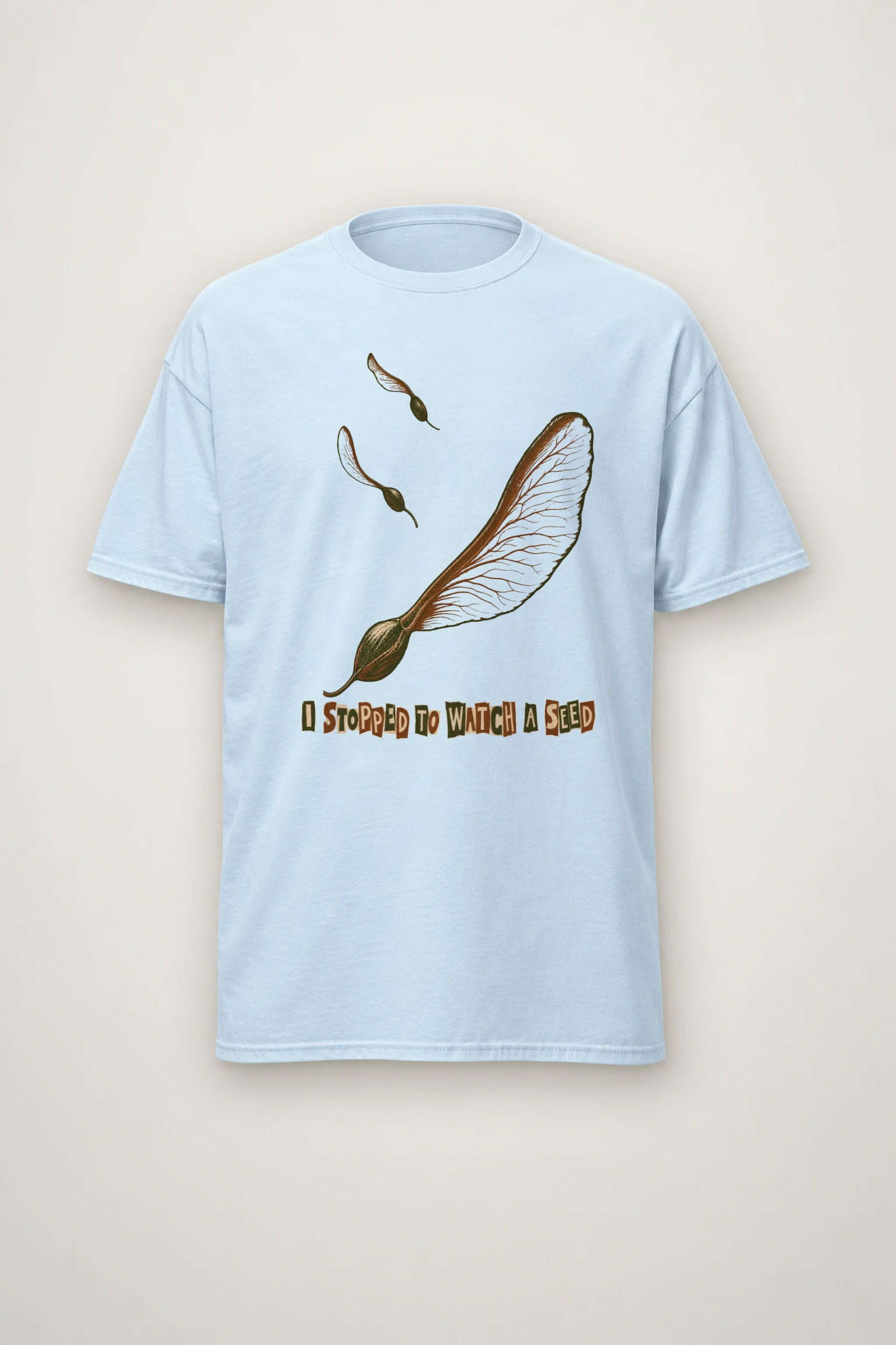 "Three Winged Seeds" Heavyweight Unisex Crewneck T-shirt