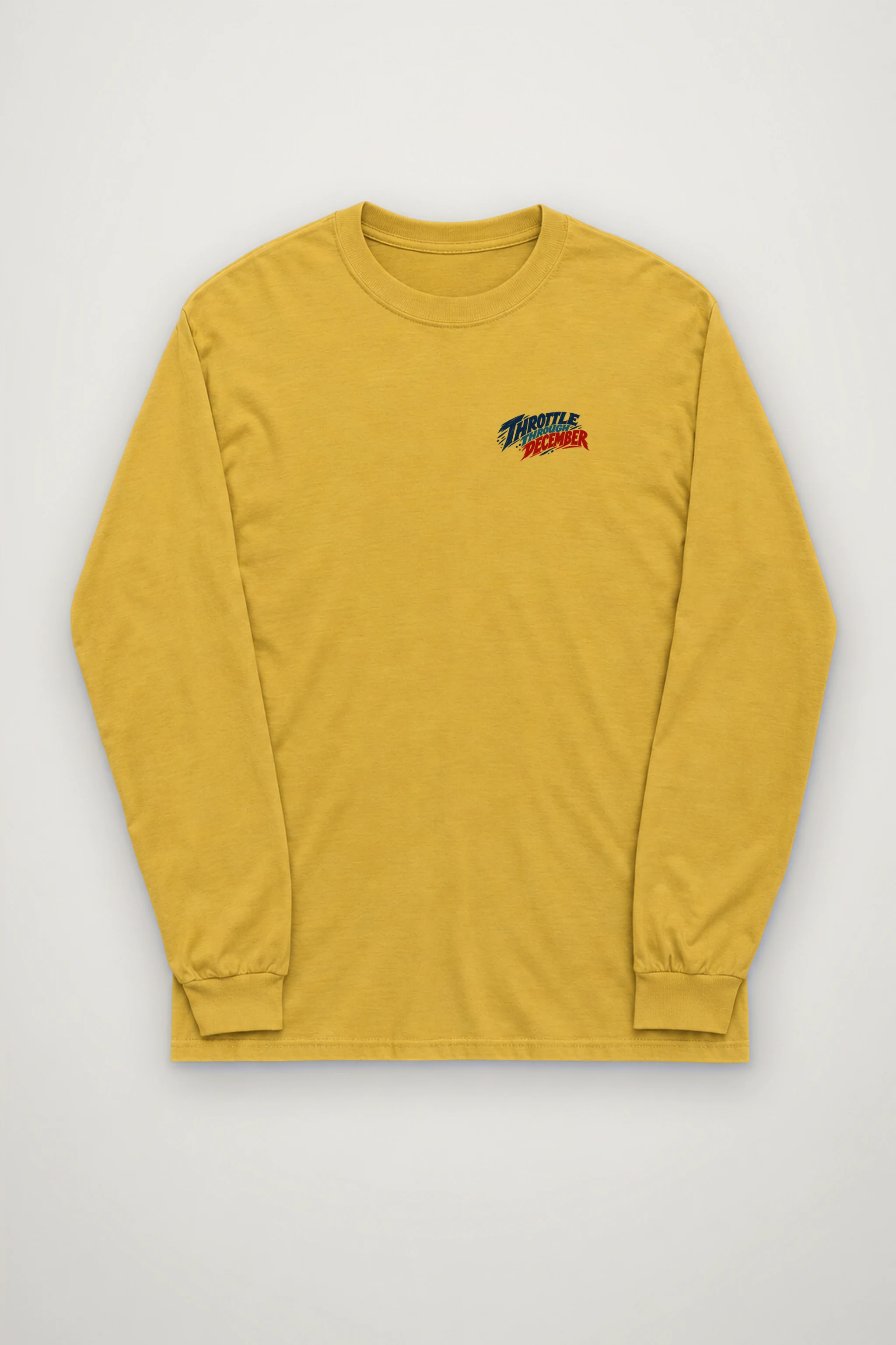 "Throttle Through December" Unisex Longsleeve T-shirt