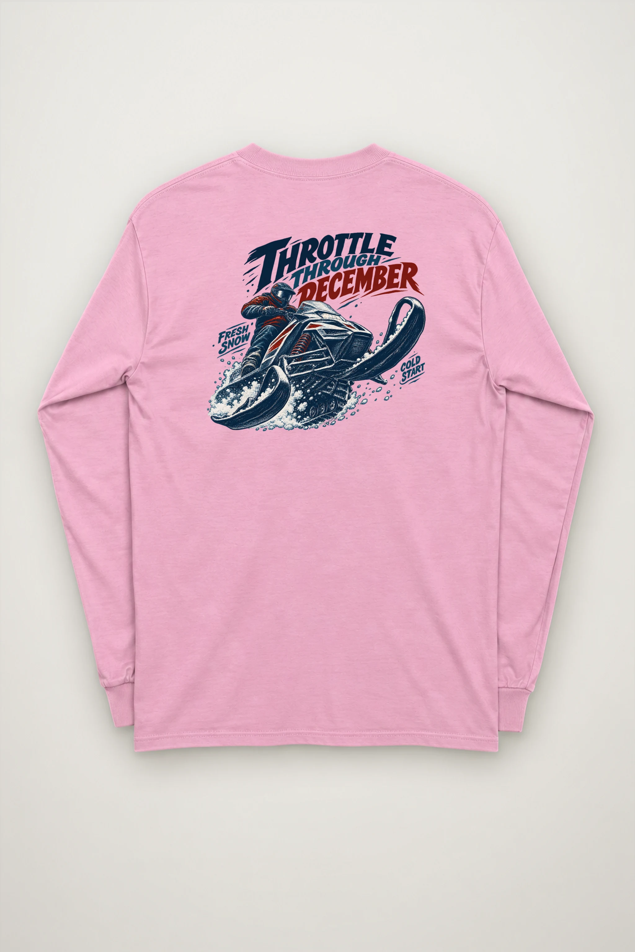 "Throttle Through December" Unisex Longsleeve T-shirt