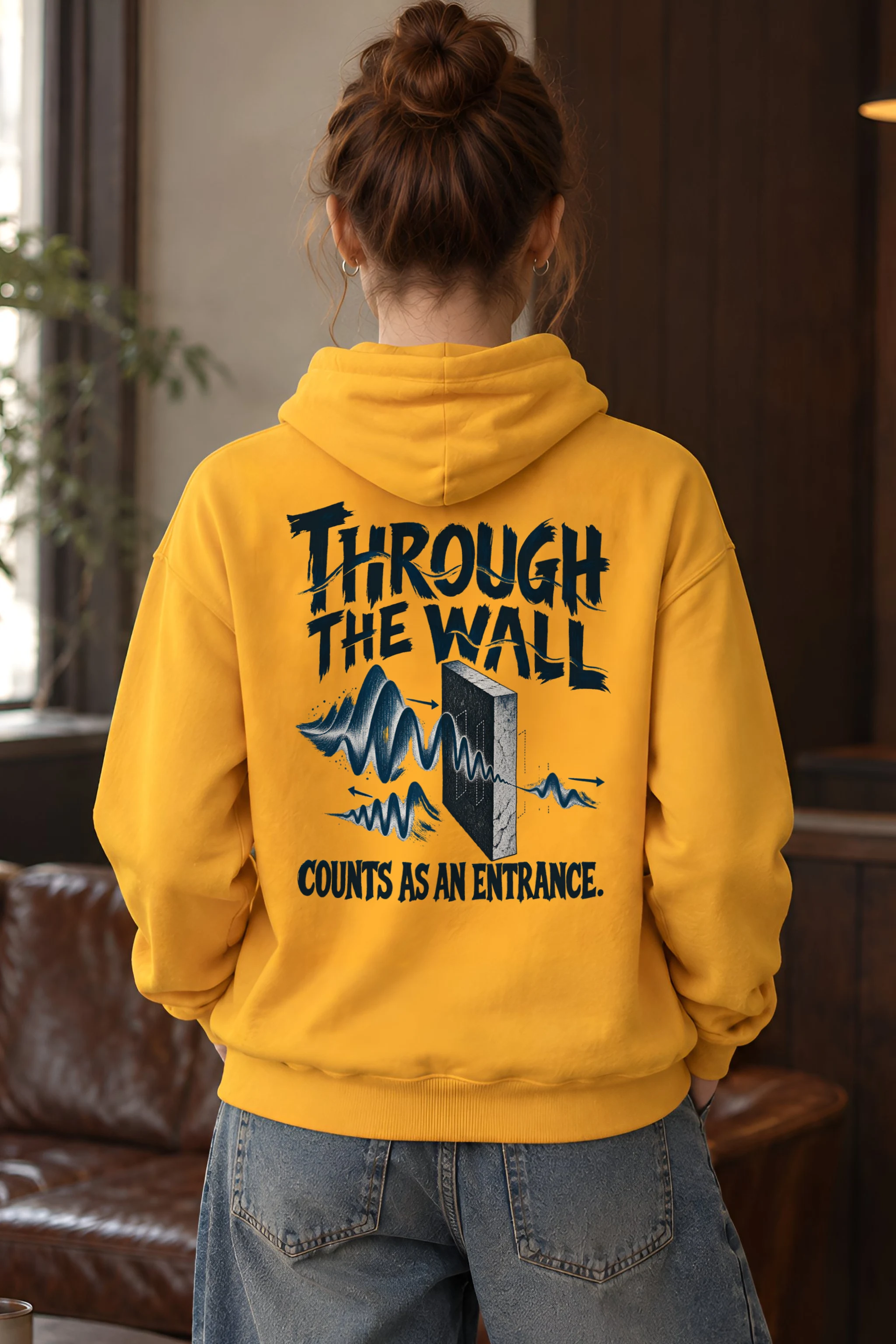"Through the Wall Counts as an Entrance" Heavy Blend Unisex Pullover Hoodie