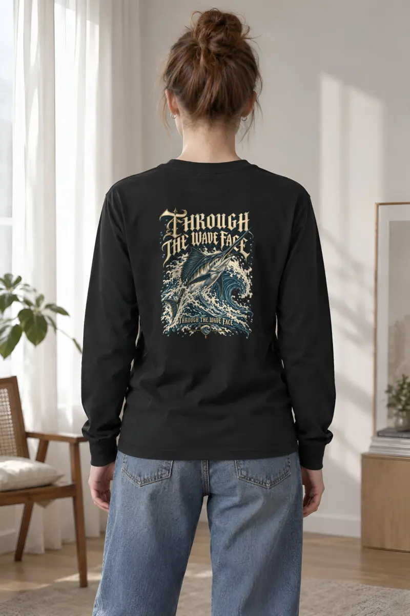 "Through the Wave Face" Unisex Longsleeve T-shirt