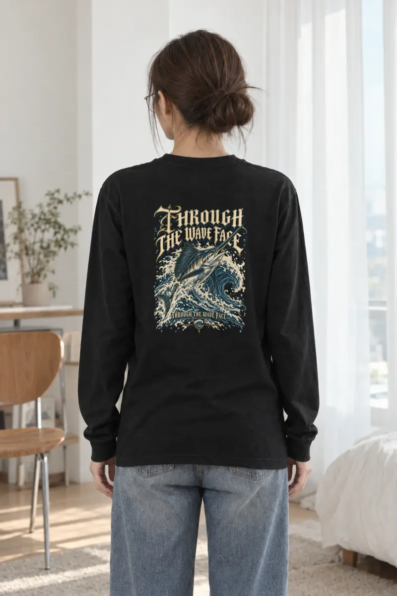 "Through the Wave Face" Unisex Longsleeve T-shirt