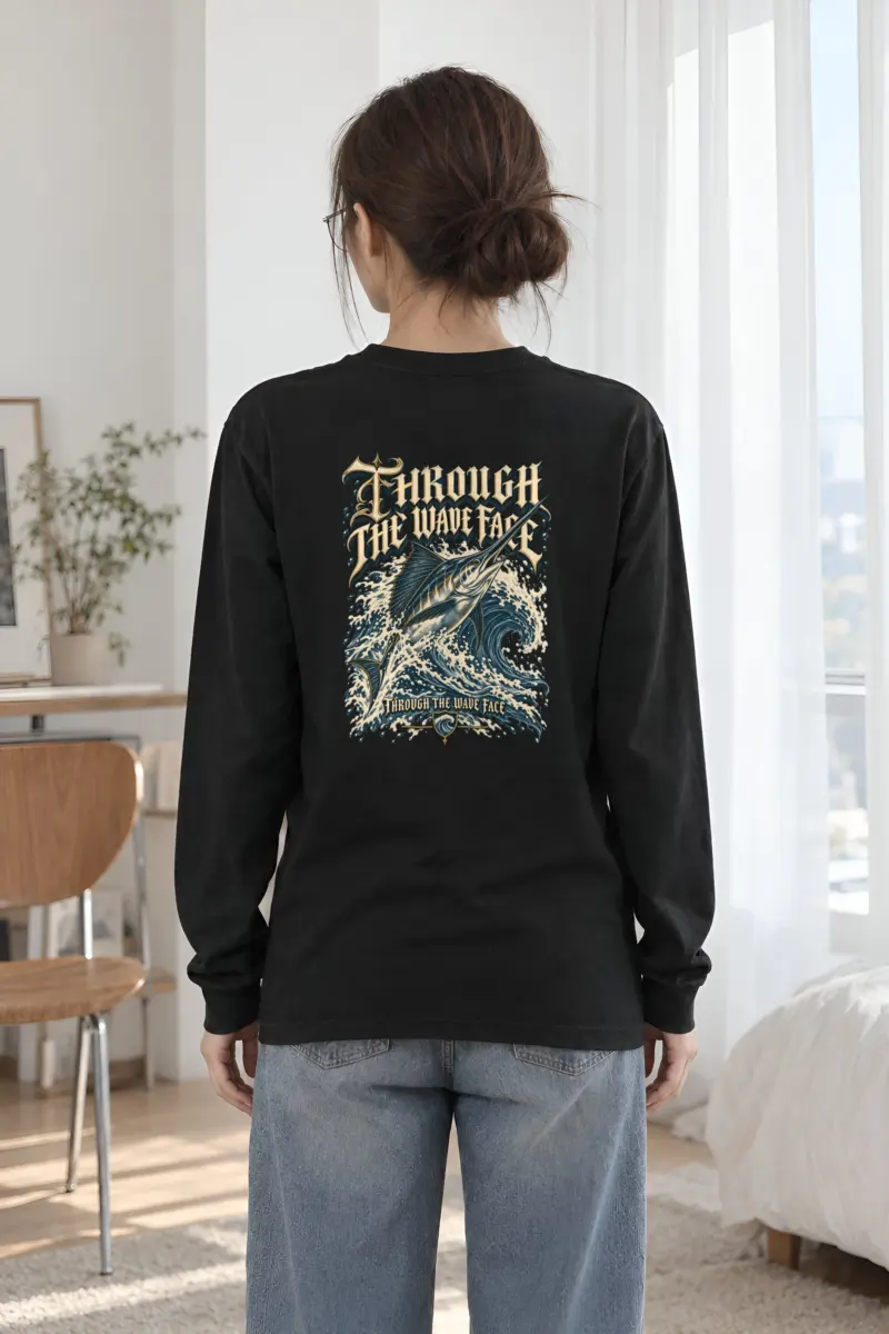 "Through the Wave Face" Unisex Longsleeve T-shirt