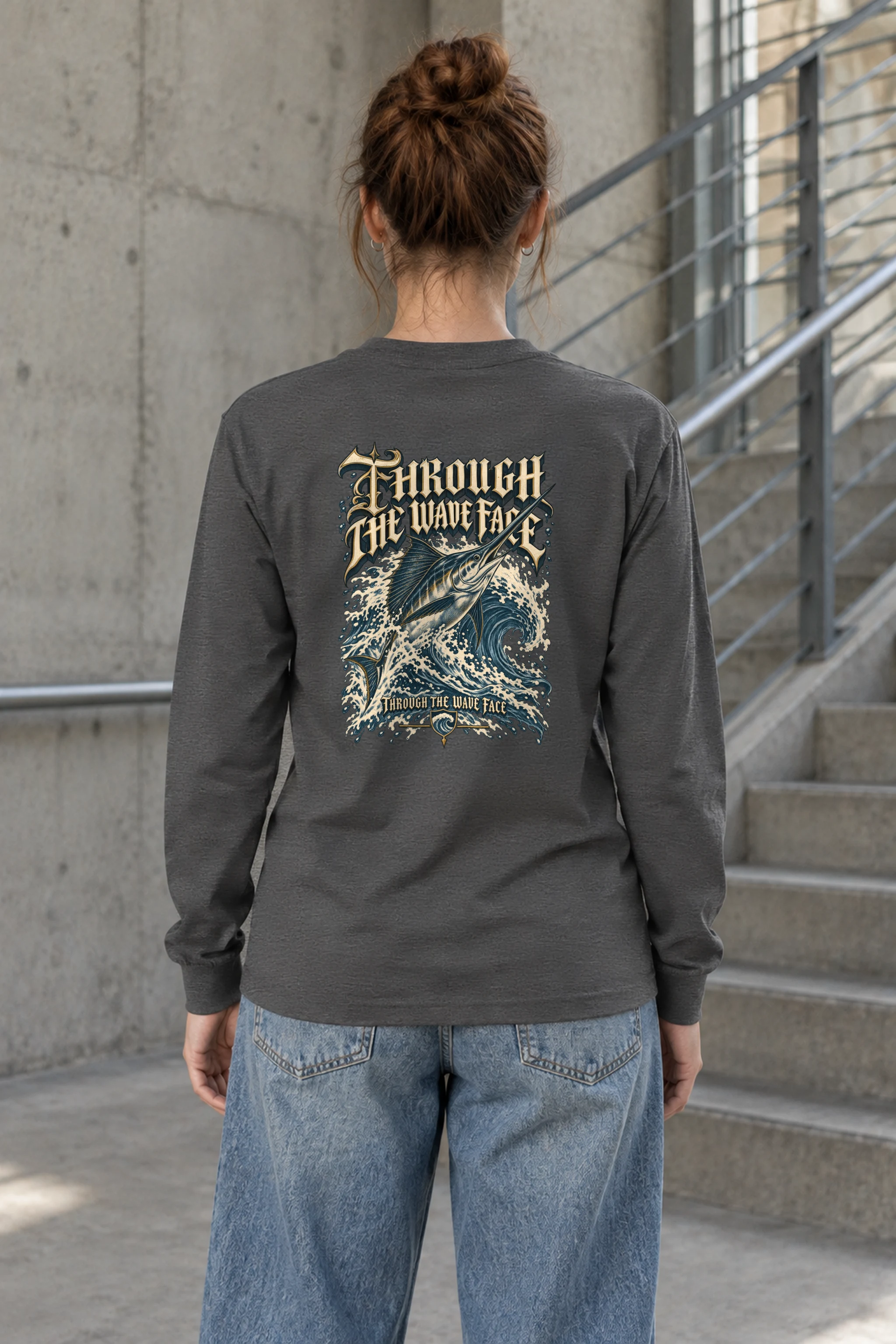 "Through the Wave Face" Unisex Longsleeve T-shirt