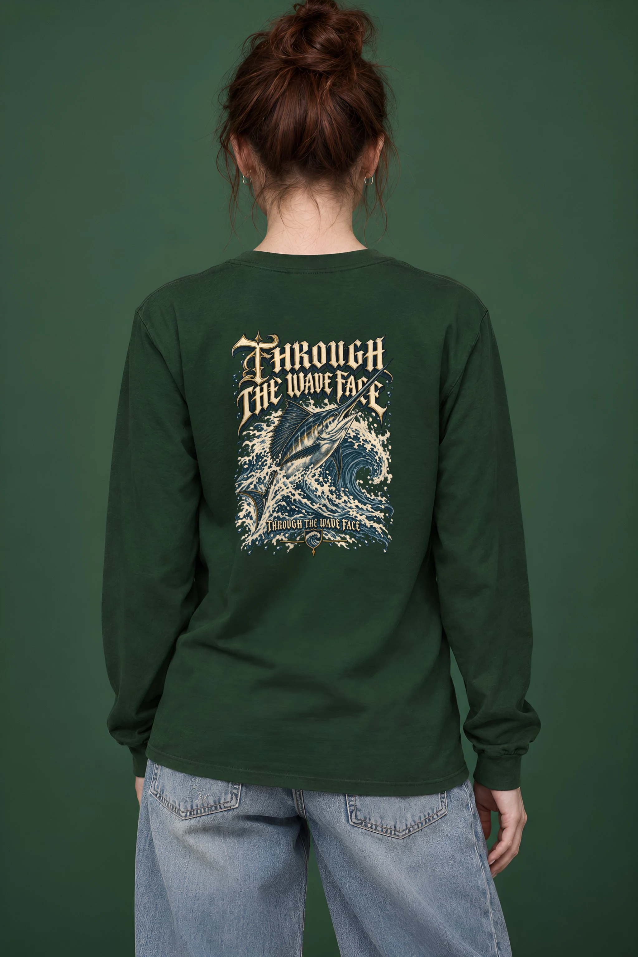 "Through the Wave Face" Unisex Longsleeve T-shirt