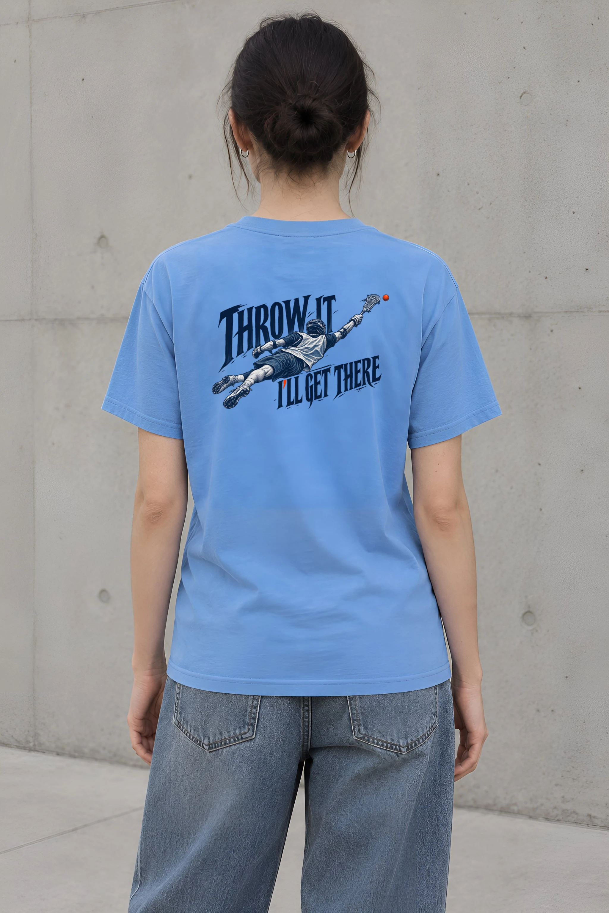 "Throw It, I'll Get There" Heavyweight Unisex Crewneck T-shirt