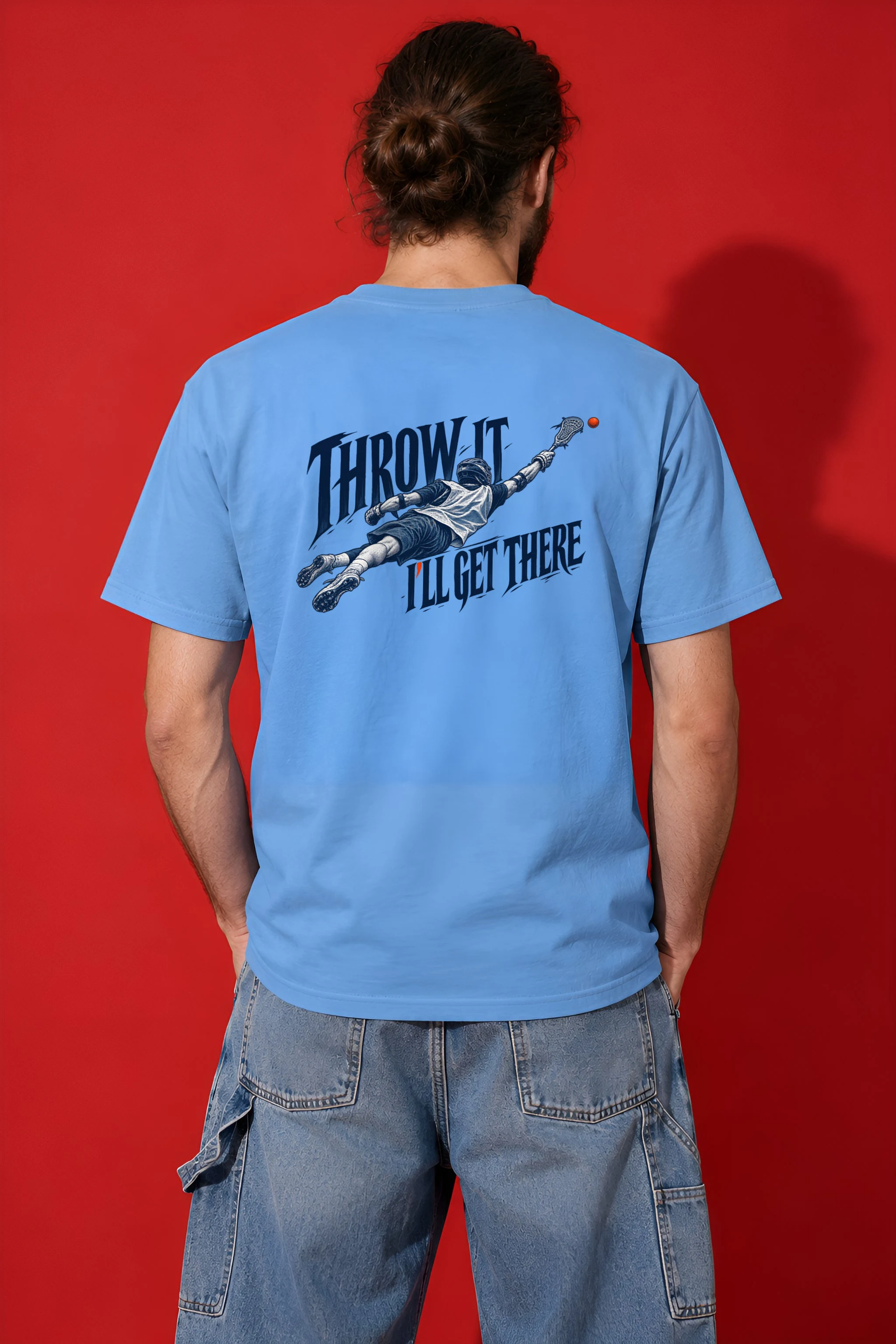 "Throw It, I'll Get There" Heavyweight Unisex Crewneck T-shirt