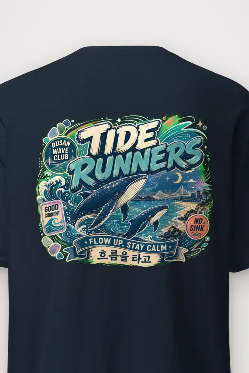 "Tide Runners" Heavyweight Unisex Crewneck T-shirt