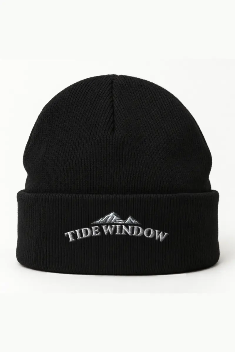 “Tide Window” Cuffed Beanie · Embroidered