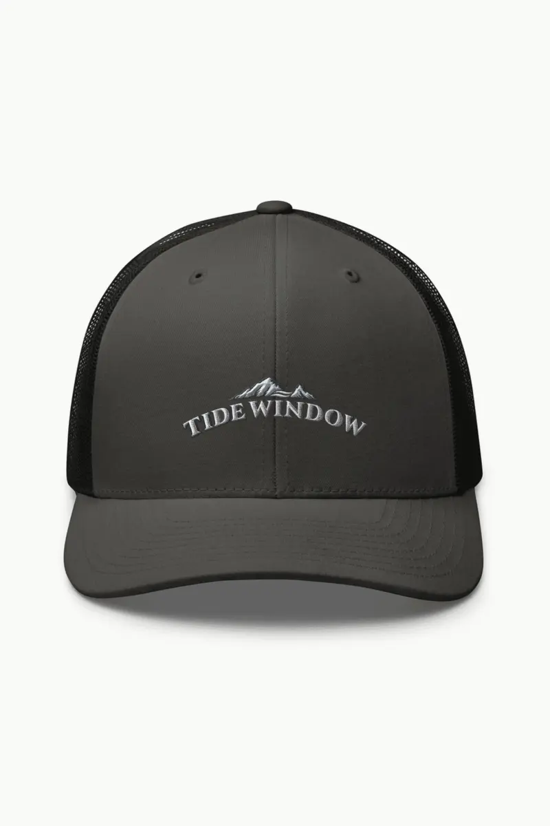 "Tide Window" Retro Trucker Cap · Embroidered