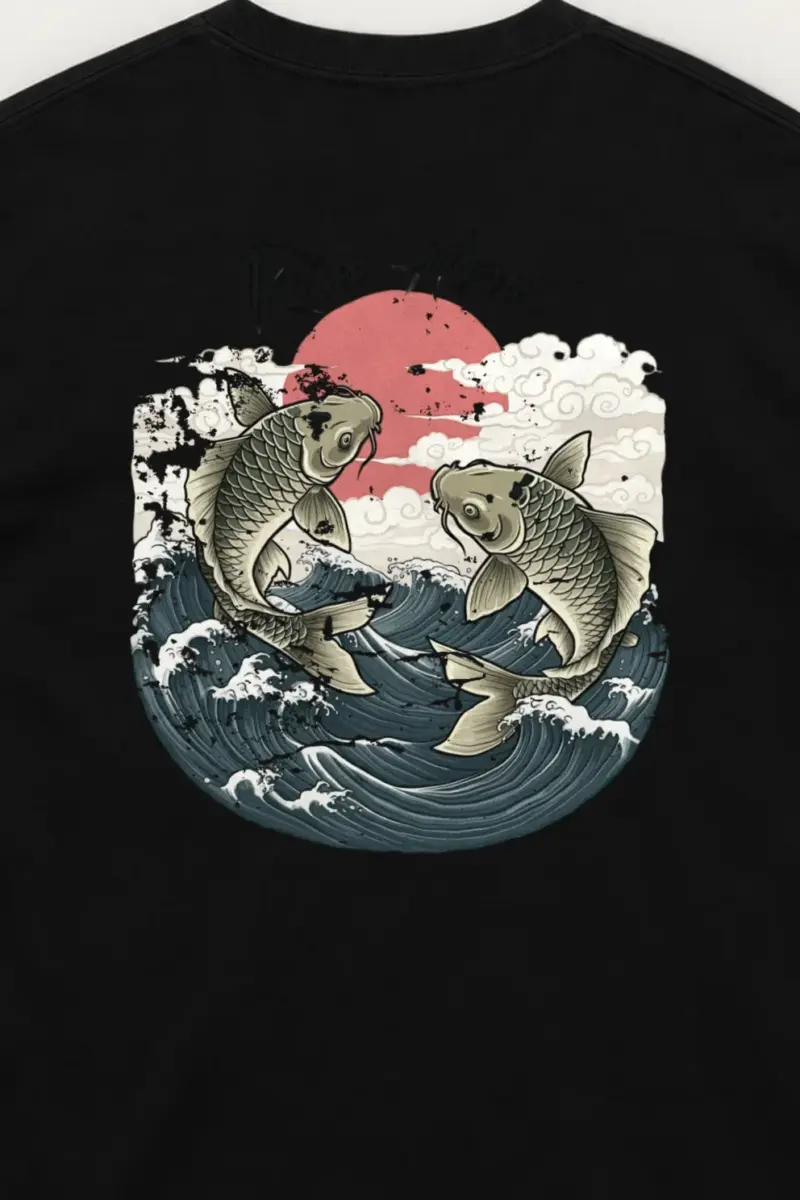 "Tidebound Koi" Unisex Longsleeve T-shirt