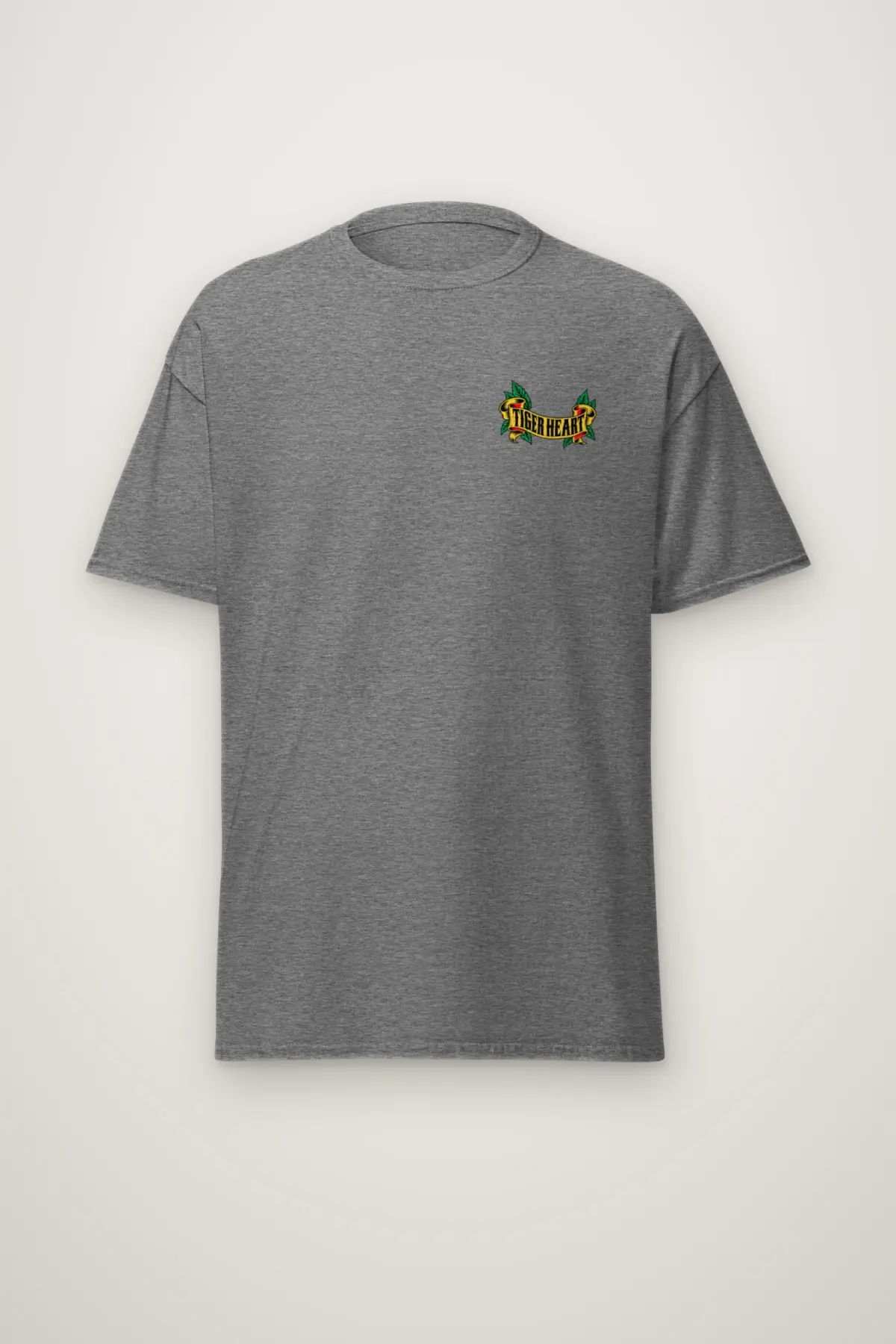 "Tiger Heart" Heavyweight Unisex Crewneck T-shirt