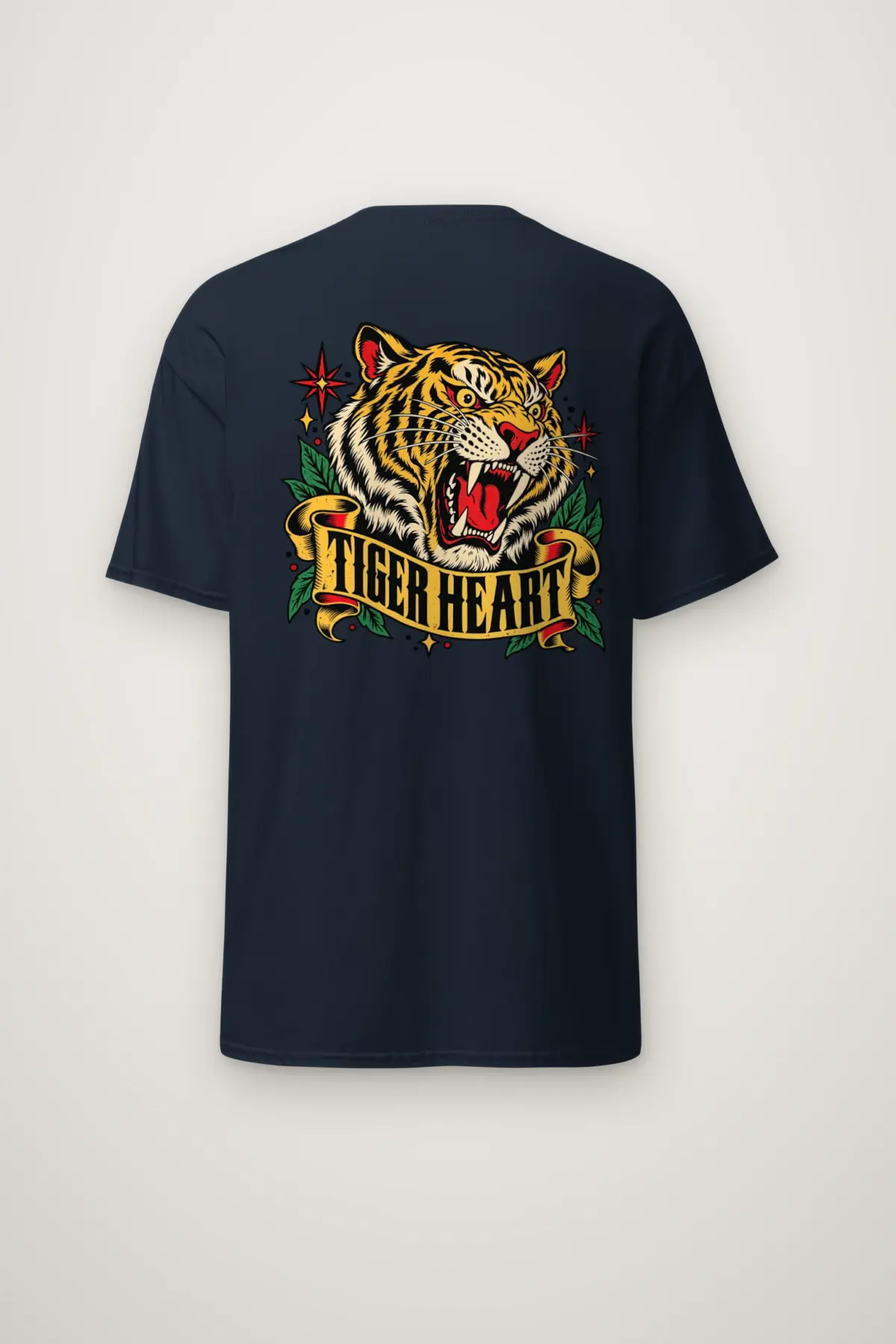 "Tiger Heart" Heavyweight Unisex Crewneck T-shirt