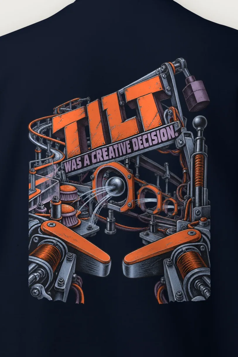 "Tilt Was a Creative Decision" Heavy Blend Unisex Crewneck Sweatshirt - the graphic up close