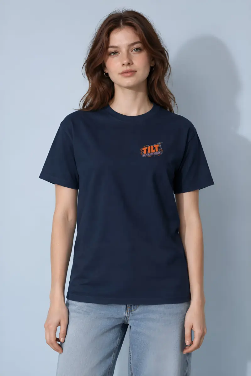 "Tilt Was a Creative Decision" Heavyweight Unisex Crewneck T-shirt