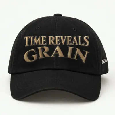 "Time Reveals Grain" Classic Dad Hat · Embroidered