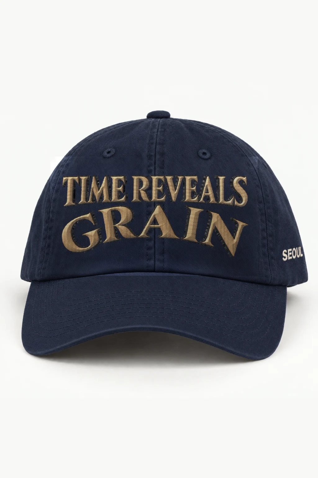 "Time Reveals Grain" Classic Dad Hat · Embroidered