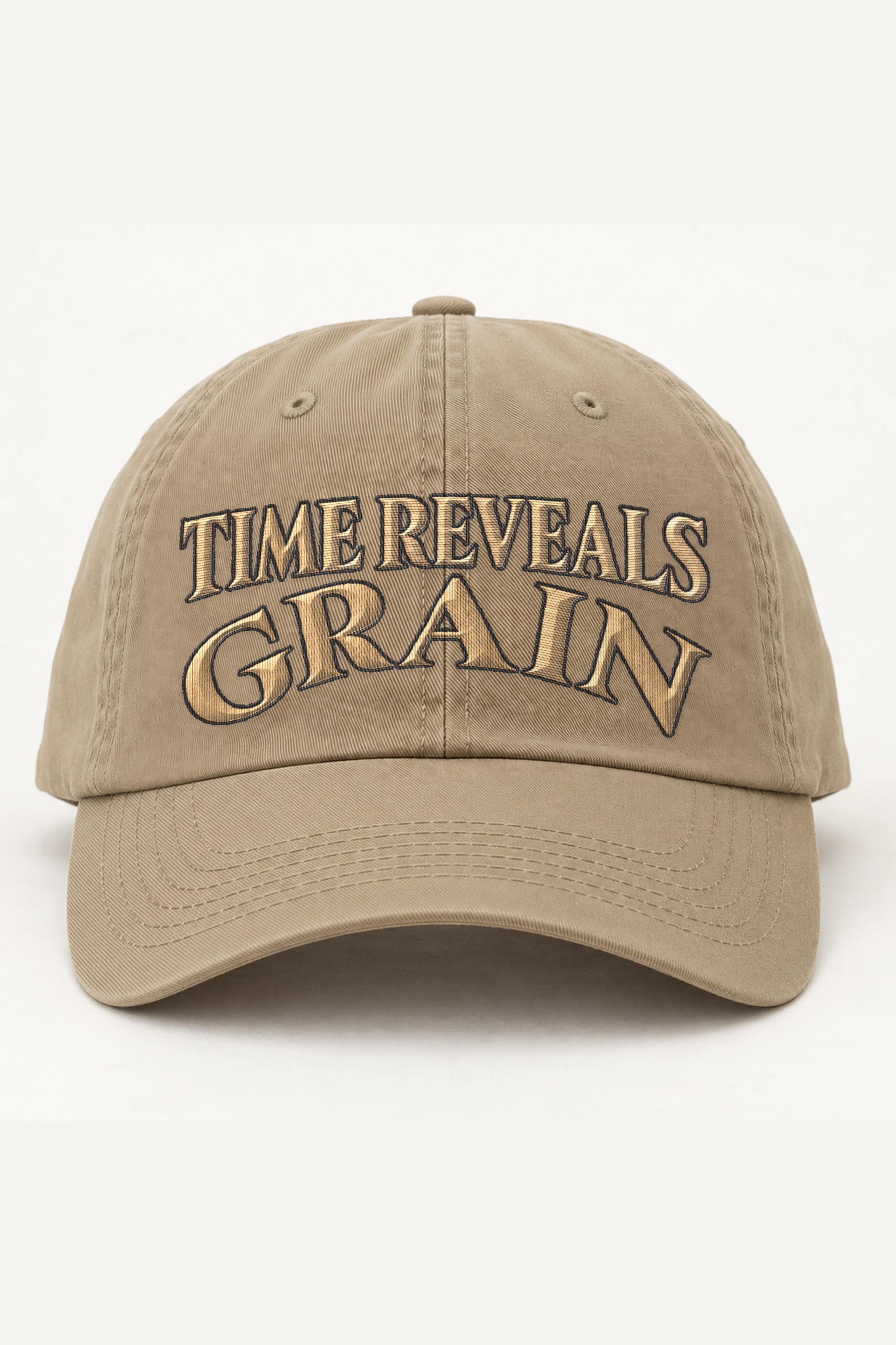 "Time Reveals Grain" Classic Dad Hat · Embroidered