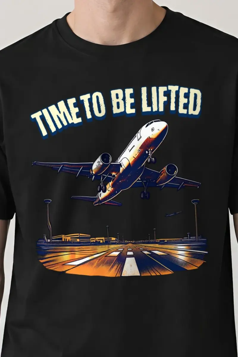 "Time To Be Lifted" Heavyweight Unisex Crewneck T-shirt