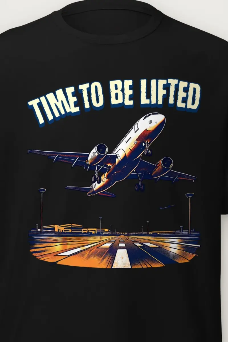 "Time To Be Lifted" Heavyweight Unisex Crewneck T-shirt