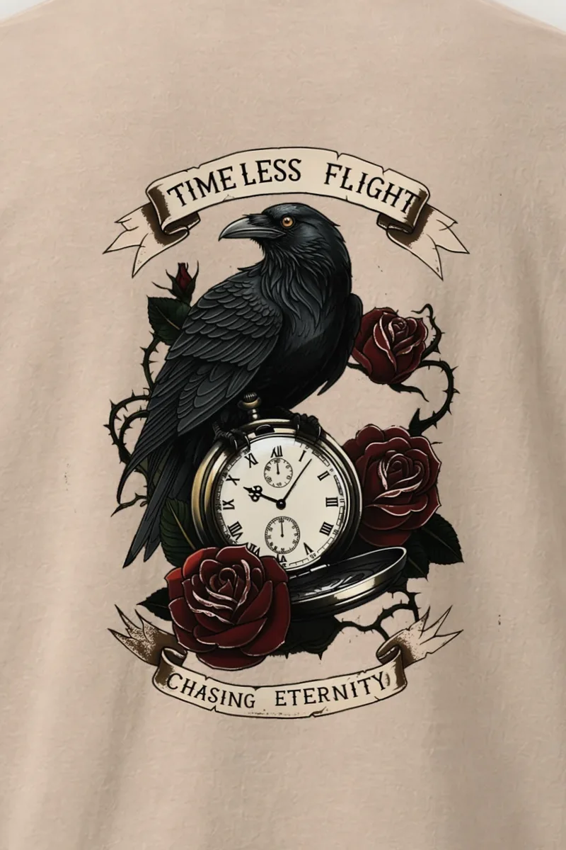 "Timeless Flight" Heavyweight Unisex Crewneck T-shirt
